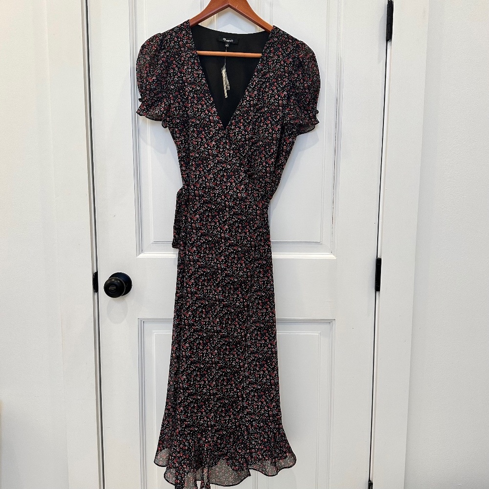 Perfect for spring Madewell wrap dress; NWT!